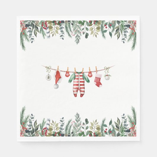 WinterBaby shower Servet (Voorkant)