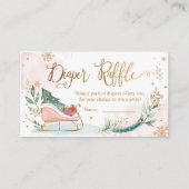 WinterBaby shower Slaaproze roerklep Informatiekaartje (Voorkant)