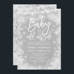WinterBaby shower Uitnodiging Genderneutraal Wit<br><div class="desc">Uitnodiging voor winterBaby shower. 
Alle design zijn © PIXEL PERFECTION PARTY LTD</div>