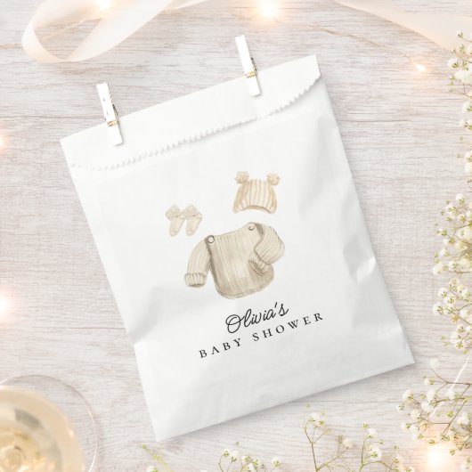 Winterbabykleding Genderneutraal Baby shower Bedankzakje (Geknipt)