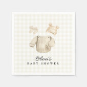 Winterbabykleding Genderneutraal Baby shower Servet (Voorkant)