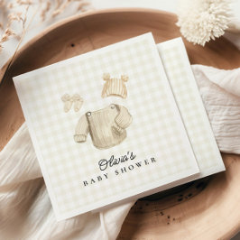 Winterbabykleding Genderneutraal Baby shower Servet