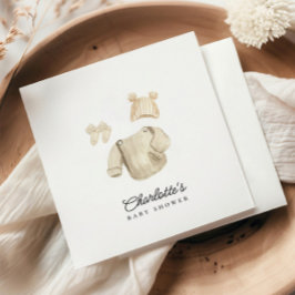 Winterbabykleding Genderneutraal Baby shower Servet