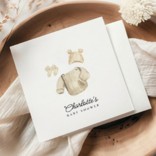 Winterbabykleding Genderneutraal Baby shower Servet