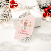 Winterballet met kerstcadeaus cadeaulabel