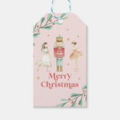 Winterballet met kerstcadeaus cadeaulabel (Voorkant)