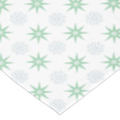 Winterbanden en sneeuwvlokken wit tafelkleed (Gekanteld)