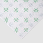 Winterbanden en sneeuwvlokken wit tissuepapier (Detail)