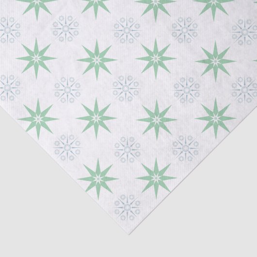 Winterbanden en sneeuwvlokken wit tissuepapier (Detail)