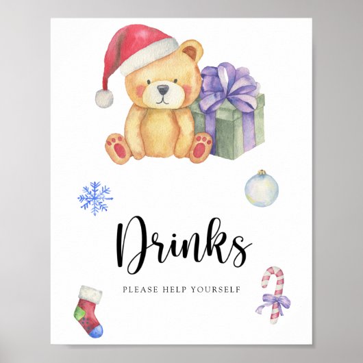 Winterbeer - Drankjes pak jezelf Poster (Voorkant)