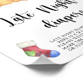 Winterbeer \ Late night luierspel  Poster (Hoek)