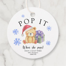 Winterbeer met kerstcadeau - Pop het! Bedankjes Labels