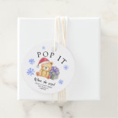 Winterbeer met kerstcadeau - Pop het! Bedankjes Labels (In situ)