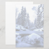 Winterberg: Beskid Mountains, Polen Briefpapier (Voorkant / Achterkant)