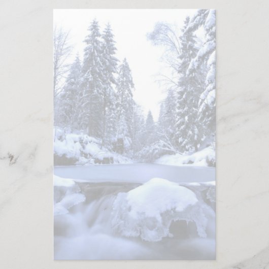 Winterberg: Beskid Mountains, Polen Briefpapier (Voorkant)