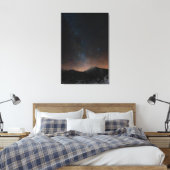 Winterberg Snežnik onder de sterrenhemel Canvas Afdruk (Insitu (Slaapkamer))