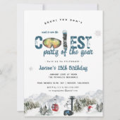 winterberg | Snowboarden Skiën Party Kaart (Voorkant)