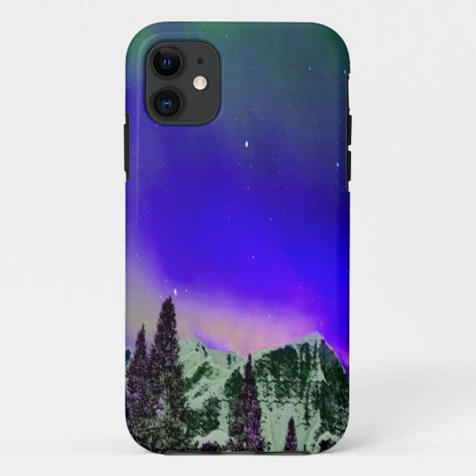 Winterbergen bij nacht Case-Mate iPhone case (Achterkant)