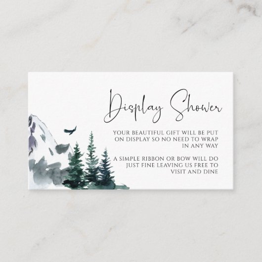 Winterbergen tonen Kaart (Voorkant)