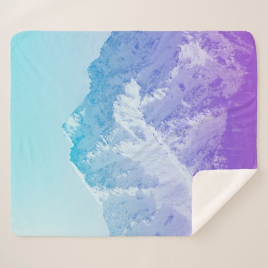 Winterbergpeuk, hipster, piek, foto, ba sherpa deken (Voorkant (horizontaal))