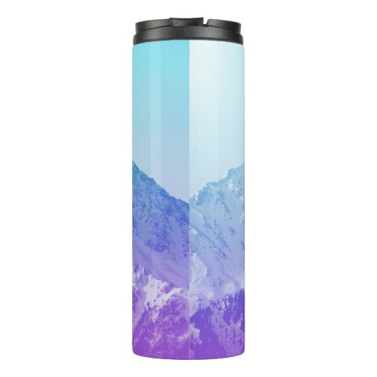 Winterbergpeuk, hipster, piek, foto, ba thermosbeker (Achterkant)