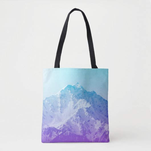Winterbergpeuk, hipster, piek, foto, ba tote bag (Voorkant)