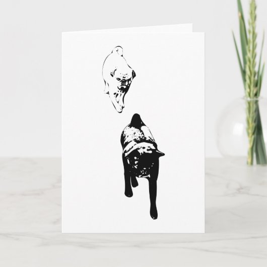 Winterbericht, Krachtig Duo Kaart (Voorkant)