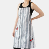 Winterberken: grijze bomen, rode vogels schort (Insitu)