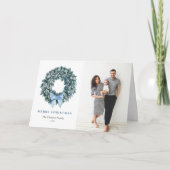 Winterberries Foto van het Wreath Season Feestdagen Kaart (Voorkant)