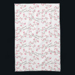 Winterberry Branch Waterverf Holiday Theedoek<br><div class="desc">Ons kunstmatig geschilderde winterberry-waterverf patroon weergeeft de geest van het seizoen.</div>