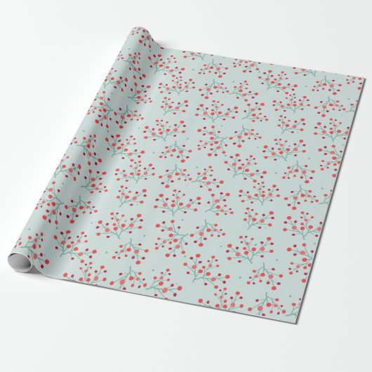 Winterberry Cadeaupapier (Uitgerold)
