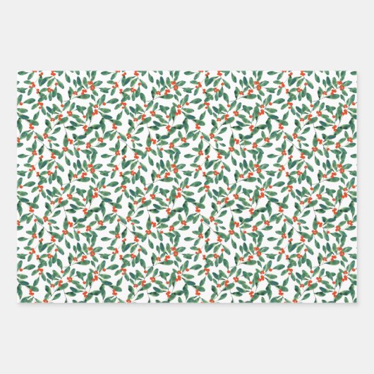 Winterberry (Classic) Inpakpapier Vel (Voorkant)