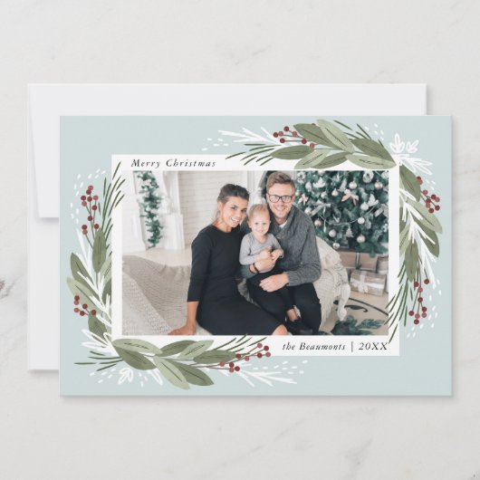 Winterberry Holiday Card Feestdagenkaart (Voorkant)