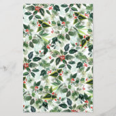 Winterberry Holly Greenery Baby Brunch Uitnodiging (Achterkant)