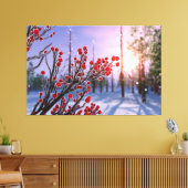 Winterberry in Ice Canvas (Insitu (Woonkamer))
