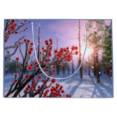 Winterberry in Ice Gift Bag Groot Cadeauzakje (Voorkant)