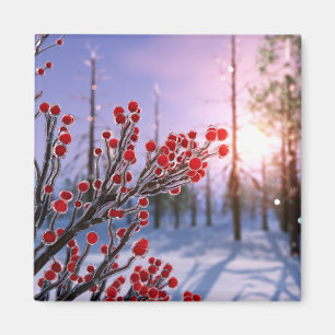 Winterberry in Ice Magnet