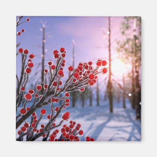 Winterberry in Ice Magnet (Voorkant)
