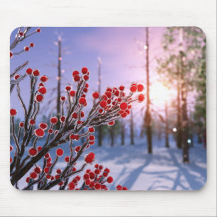 Winterberry in Ice Mousepad Muismat