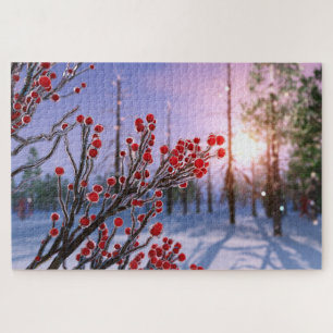 Winterberry in Ice Puzzle Legpuzzel