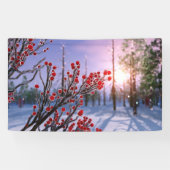 Winterberry in IJsbanner Spandoek (Horizontaal)
