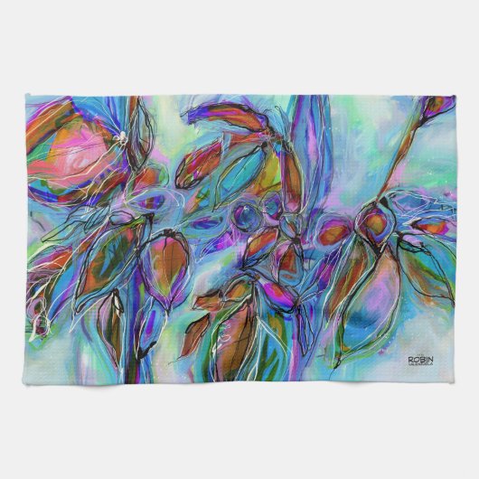 Winterberry keukenhanddoek (Horizontaal)