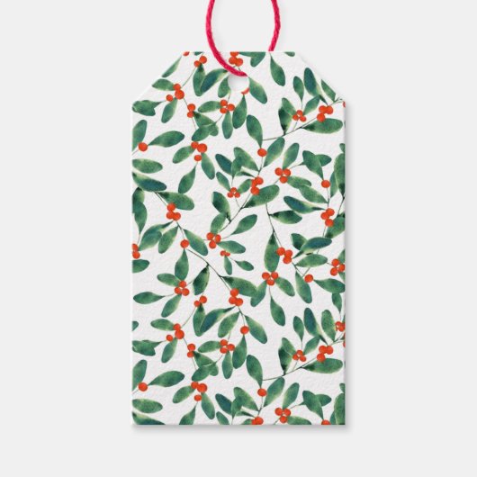 Winterberry (Klassiek) Cadeaulabel (Voorkant)