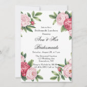 Winterberry Primrose Floral Bridemaids Luncheon Kaart (Voorkant)