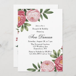 Winterberry Primrose Floral Brunch & Bubbly Kaart