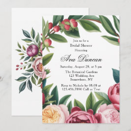 Winterberry Primrose Floral Vrijgezellenfeest Kaart