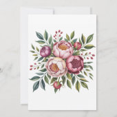 Winterberry Primrose Floral Wedding Save The Date (Achterkant)