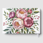 Winterberry Primrose Waterverf Floral Wedding Gastenboek (Achterkant)