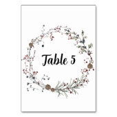 Winterberry rustieke Boho zitgrafiek Kaart (Voorkant)