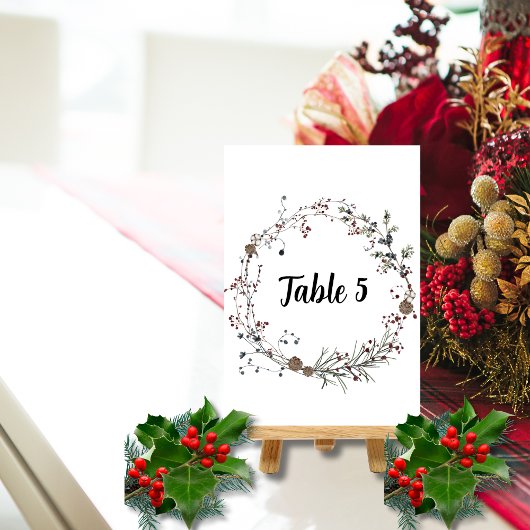 Winterberry rustieke Boho zitgrafiek Kaart